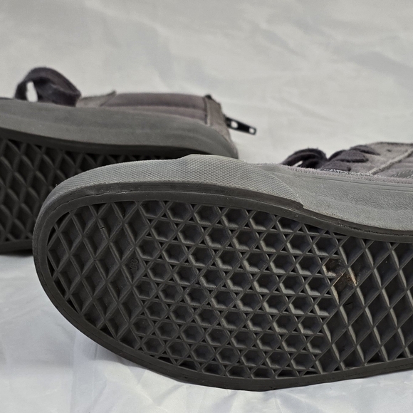 Vans Gray High-Top Sneakers Men's Size 6.5 Women's Size 8 Unisex - Picture 6 of 9